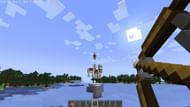 Lead can be broken by any projectile (Image via Minecraft)